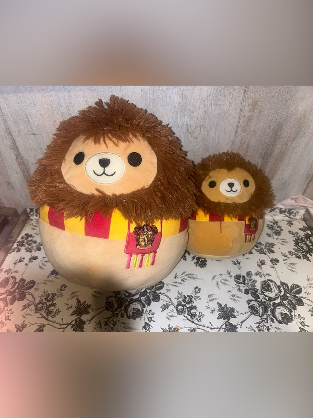 Squishmallow HARRY POTTER Gryffindor Lion Plush Set of 2